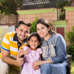 Parent testimonial photo for pediatric care by Dr. Silky Mittal